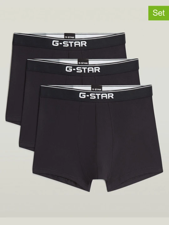 Zdjęcie produktu G-Star Bokserki (3 pary) w kolorze czarnym rozmiar: M