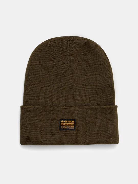 Zdjęcie produktu G-Star czapka beanie męska z bawełną Effo zielony