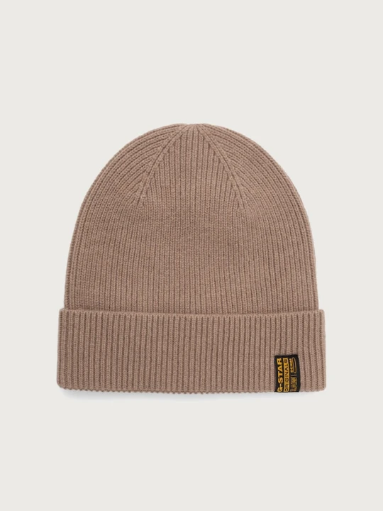 Zdjęcie produktu G-Star czapka męska wełniana Premium wool brązowy