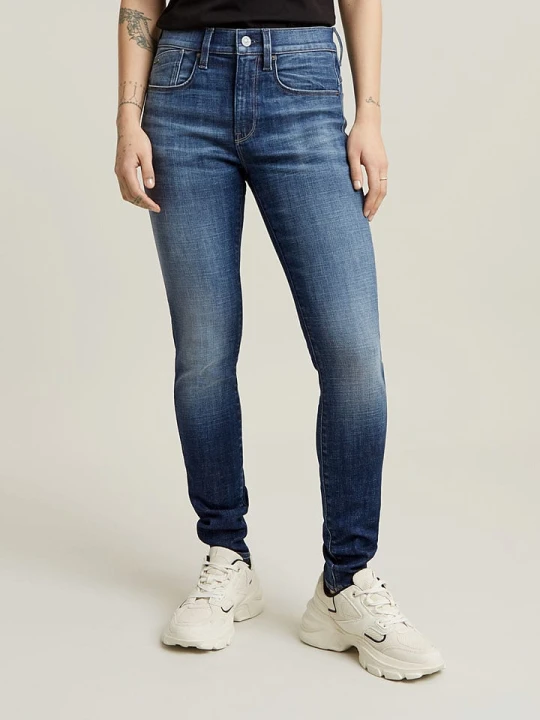 Zdjęcie produktu G-Star Dżinsy "Lhana" - Skinny fit - w kolorze niebieskim rozmiar: W28 / L30