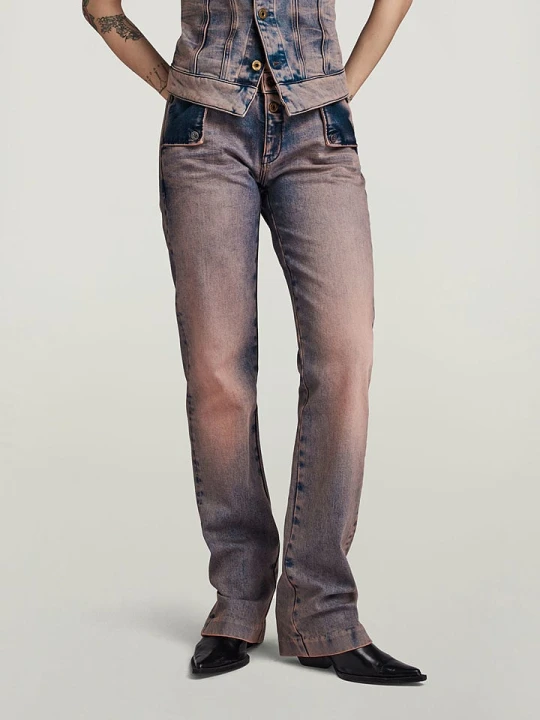 Zdjęcie produktu G-Star Dżinsy "Y2K" - Straight Flare fit - w kolorze niebiesko-lawendowym rozmiar: W30