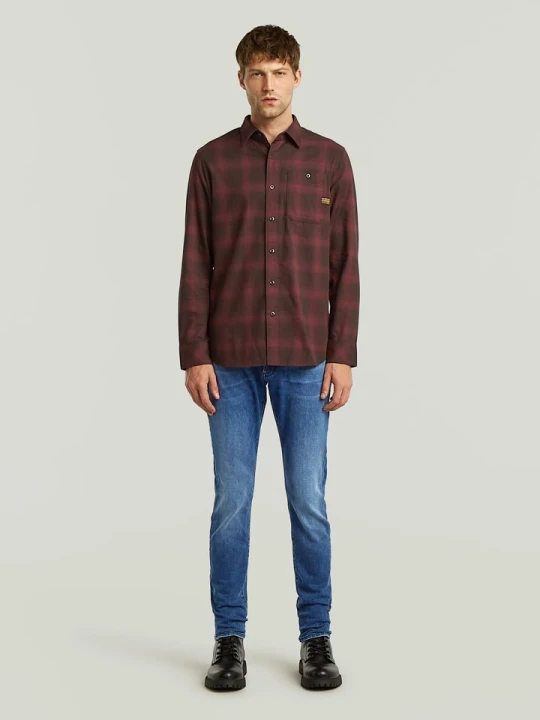 Zdjęcie produktu G-Star Koszula "Bristum 2.0" - Slim fit - w kolorze bordowym rozmiar: L