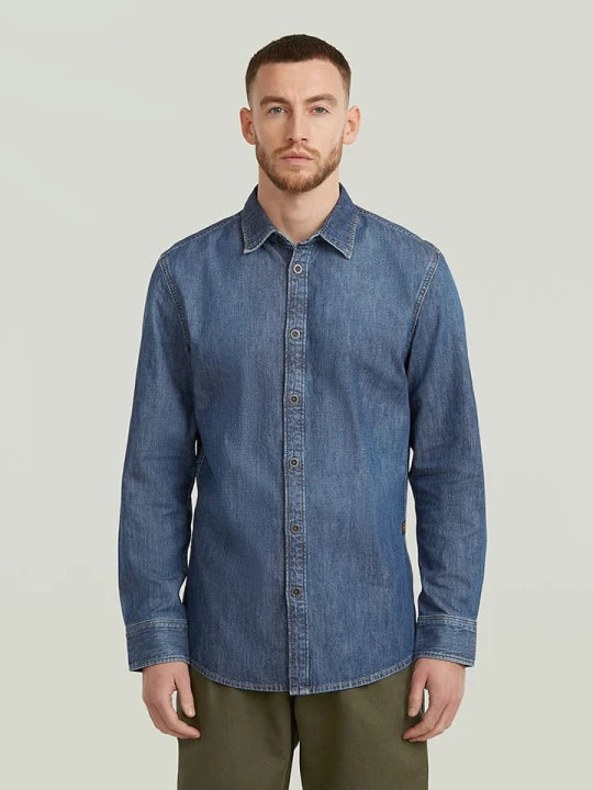 Zdjęcie produktu G-Star Koszula dżinsowa - Slim fit - w kolorze niebieskim rozmiar: M
