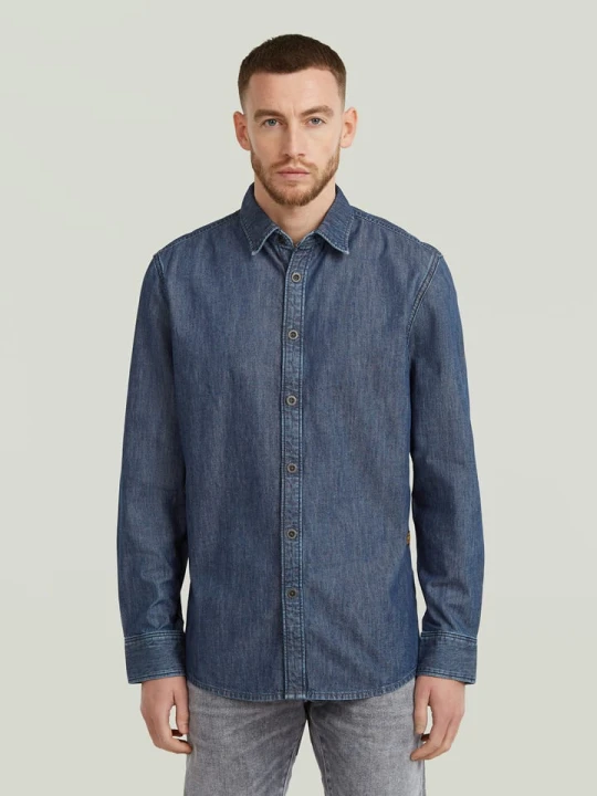 Zdjęcie produktu G-Star Koszula dżinsowa - Slim fit - w kolorze niebieskim rozmiar: L