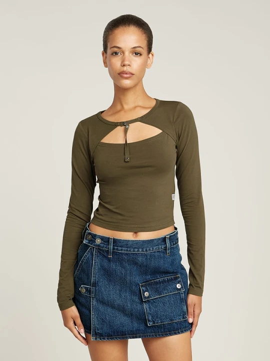 Zdjęcie produktu G-Star Koszulka w kolorze khaki rozmiar: S