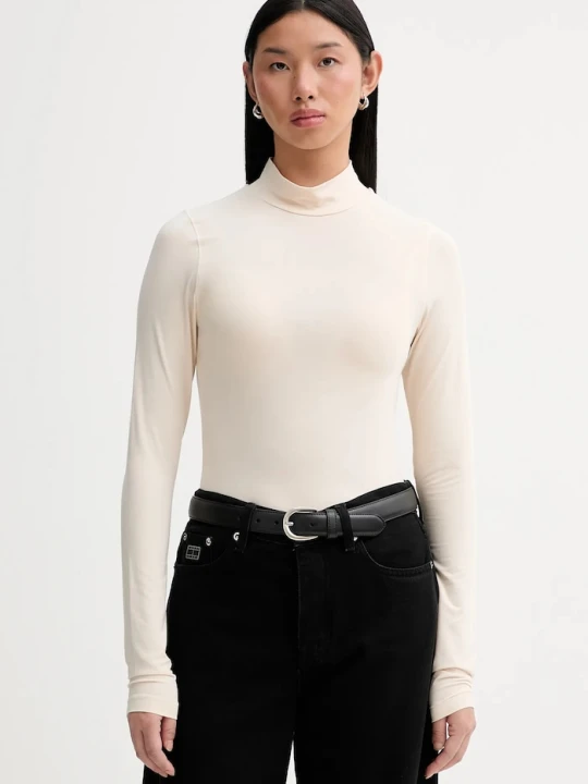 Zdjęcie produktu G-Star longsleeve Mock slim beżowy