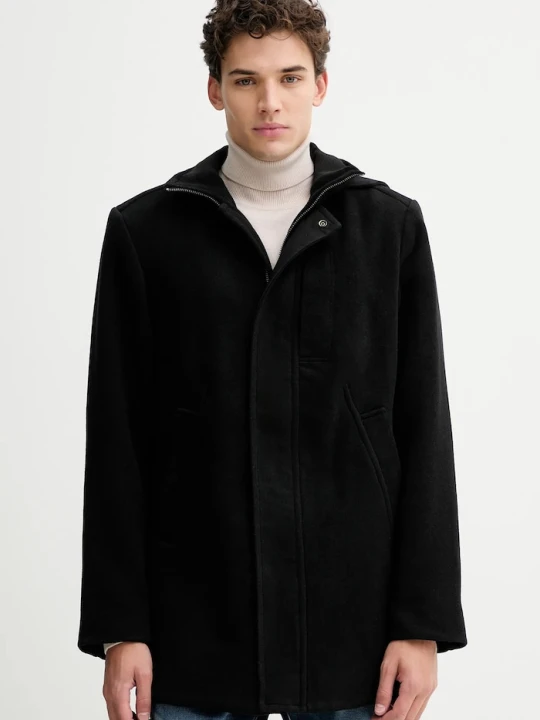 Zdjęcie produktu G-Star płaszcz męski z wełną Garber Wool Trench czarny