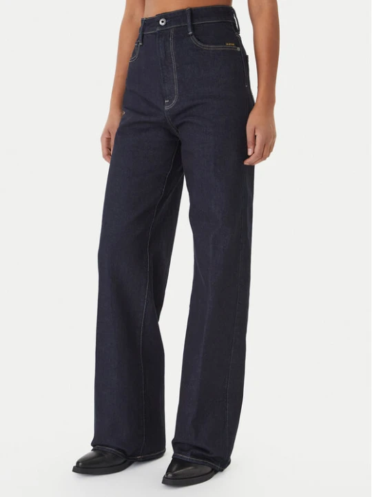Zdjęcie produktu G-Star Raw Jeansy Deck 2.0 D23591-E205 Granatowy Wide Leg