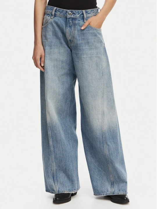 Zdjęcie produktu G-Star Raw Jeansy Helyx 3D Cinch D28488-D776 Niebieski Wide Leg