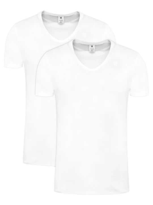 Zdjęcie produktu G-Star Raw Komplet t-shirtów Base D07207-124 Biały Slim Fit