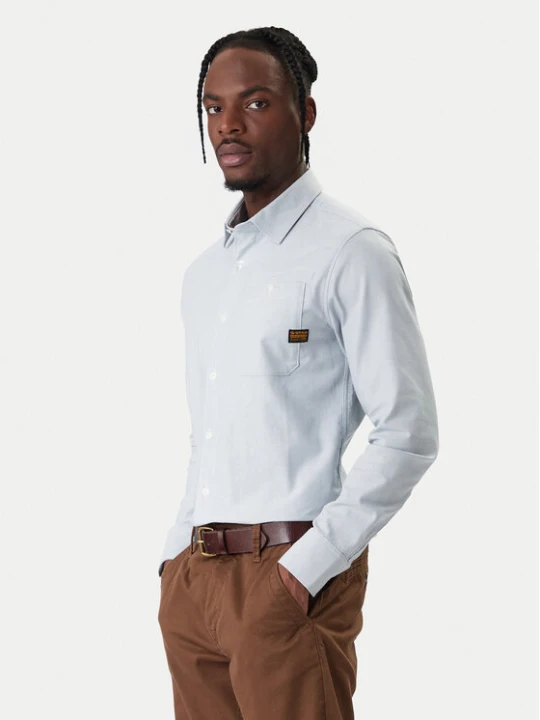 Zdjęcie produktu G-Star Raw Koszula Bristum 2.0 D23553 E071 Błękitny Slim Fit Niebieski jasny