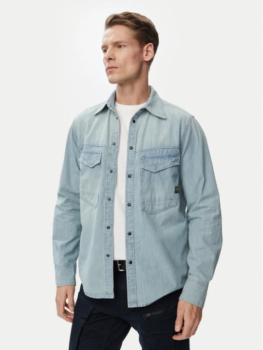 Zdjęcie produktu G-Star Raw Koszula jeansowa Dakota D23006-E356 Niebieski Regular Fit