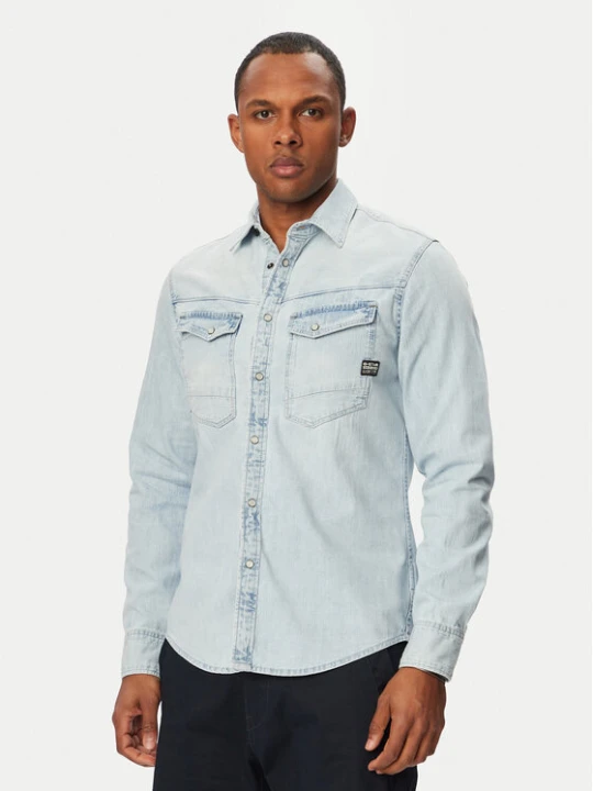 Zdjęcie produktu G-Star Raw Koszula jeansowa Dakota D23616-D252 Niebieski Regular Fit