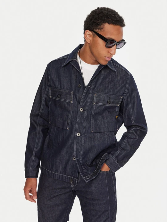 Zdjęcie produktu G-Star Raw Koszula jeansowa Mosa D26462-D577 Granatowy Relaxed Fit