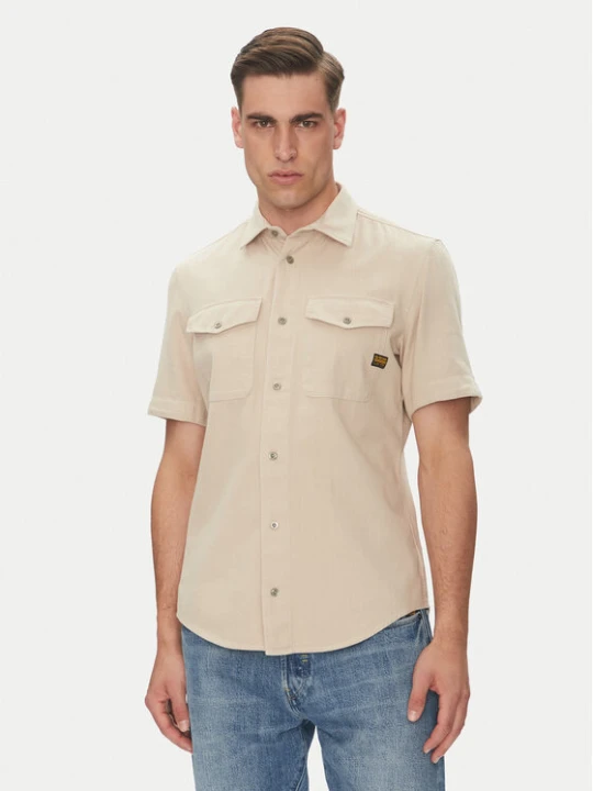 Zdjęcie produktu G-Star Raw Koszula Marine D19751-D454 Beżowy Slim Fit