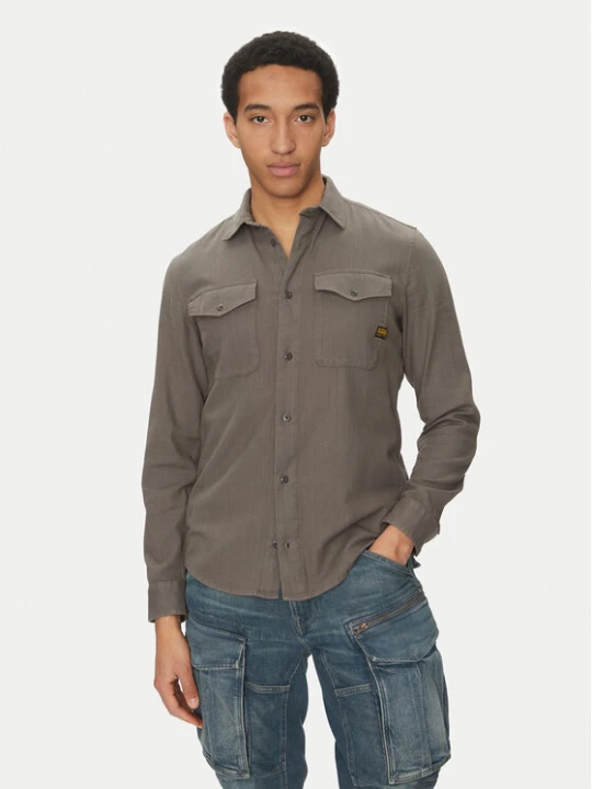 Zdjęcie produktu G-Star Raw Koszula Marine D24963-D454 C496 Szary Slim Fit