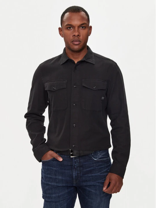 Zdjęcie produktu G-Star Raw Koszula Marine D24963-D454 Czarny Slim Fit
