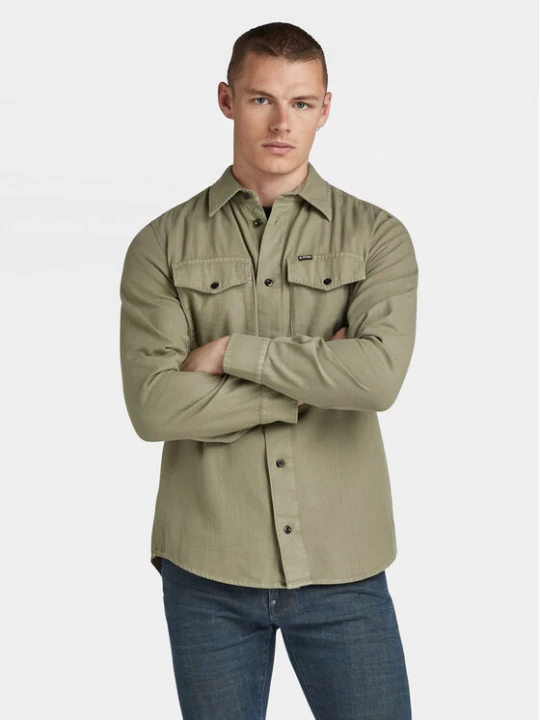 Zdjęcie produktu G-Star Raw Koszula Marine D24963-D454 Zielony Slim Fit