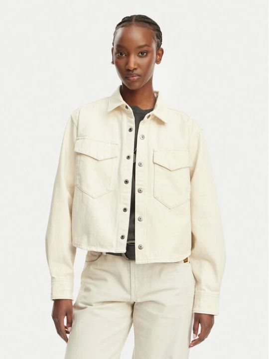 Zdjęcie produktu G-Star Raw Kurtka jeansowa D29107-E362 Kremowy Relaxed Fit