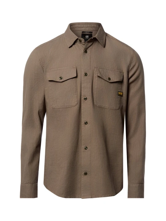 Zdjęcie produktu G-Star RAW koszula casual Mężczyźni Slim Fit Bawełna brązowy