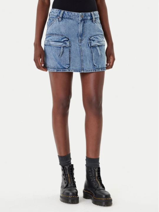 Zdjęcie produktu G-Star Raw Spódnica jeansowa D27703-D536 Niebieski Regular Fit