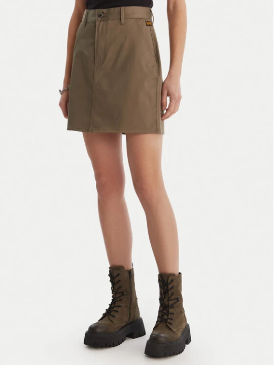 Zdjęcie produktu G-Star Raw Spódnica mini D29095-5126 Khaki Regular Fit