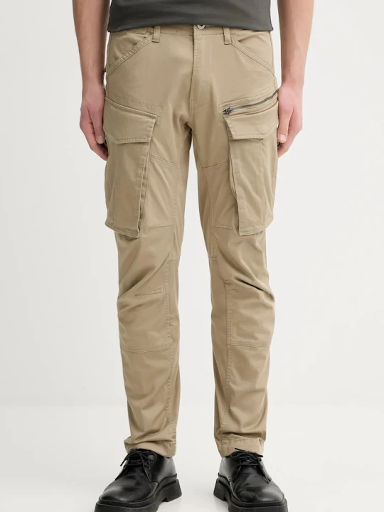 Zdjęcie produktu G-Star Raw spodnie Rovic zip 3d regular tapered beżowy