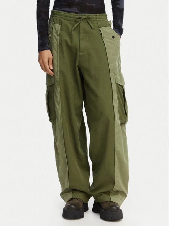 Zdjęcie produktu G-Star Raw Spodnie cargo D29010-E519 Zielony ciemny Straight Fit
