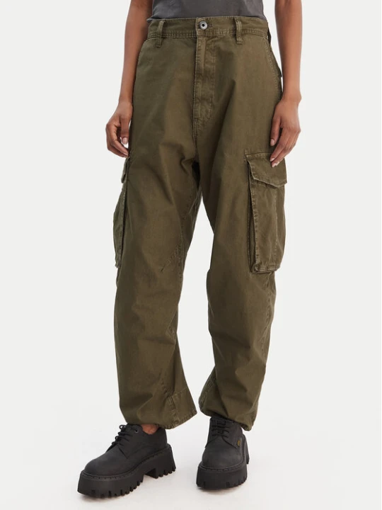 Zdjęcie produktu G-Star Raw Spodnie materiałowe D28756-D388 Zielony Boyfriend Fit