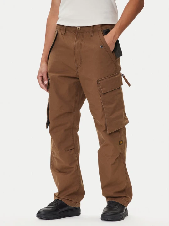 Zdjęcie produktu G-Star Raw Spodnie materiałowe R-3N D25224-D191 Brązowy Straight Fit