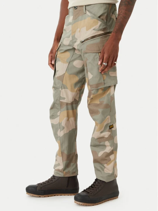 Zdjęcie produktu G-Star Raw Spodnie materiałowe Rovic D02190-E574 Zielony Tapered Fit
