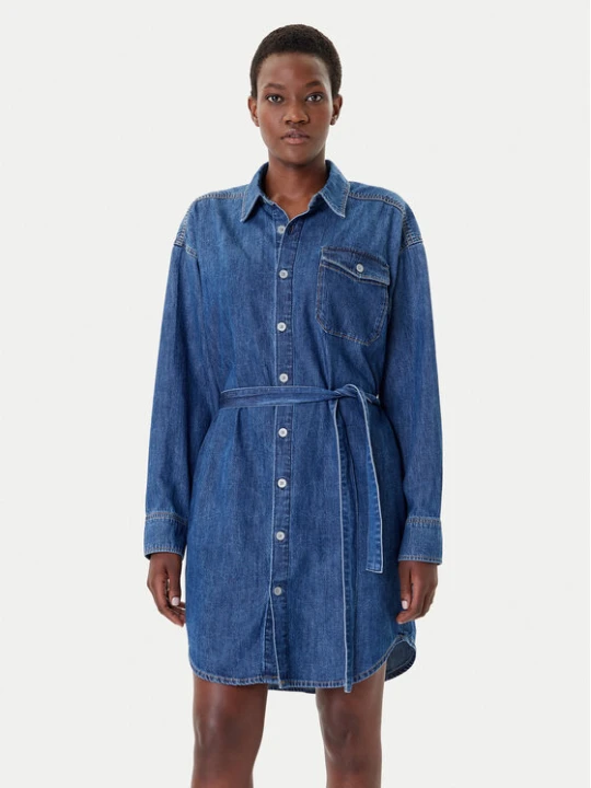 Zdjęcie produktu G-Star Raw Sukienka jeansowa D26814-D252 Granatowy Regular Fit