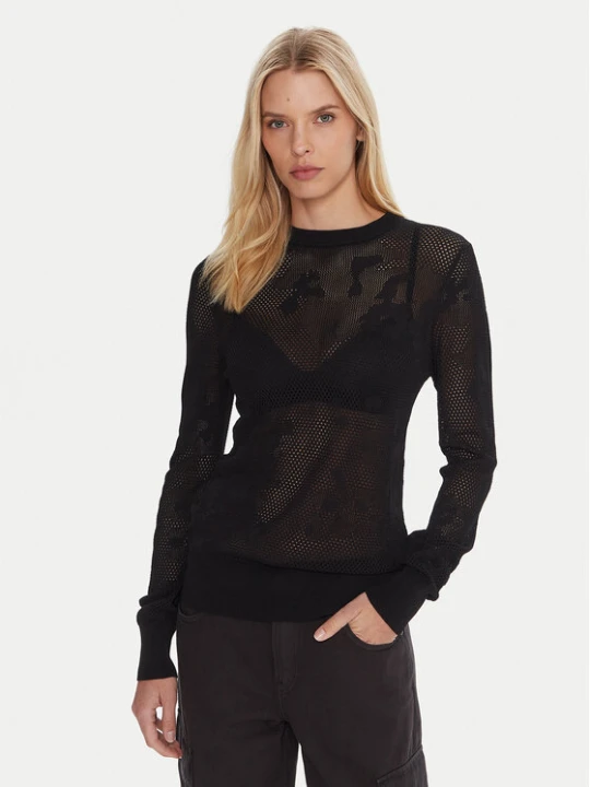 Zdjęcie produktu G-Star Raw Sweter Pointelle D27724-B754 Czarny Regular Fit