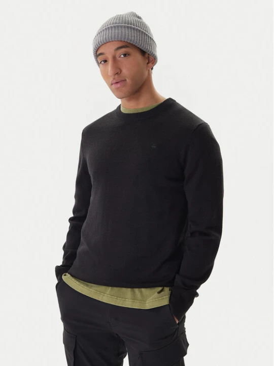 Zdjęcie produktu G-Star Raw Sweter Premium Core D27686-B692 Czarny Regular Fit