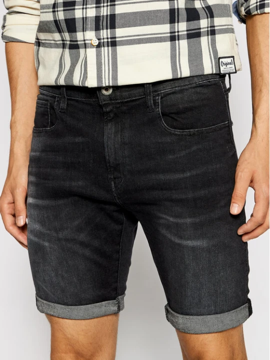 Zdjęcie produktu G-Star Raw Szorty jeansowe 3301 Slim ½ D10481-A634-9887 Czarny Slim Fit