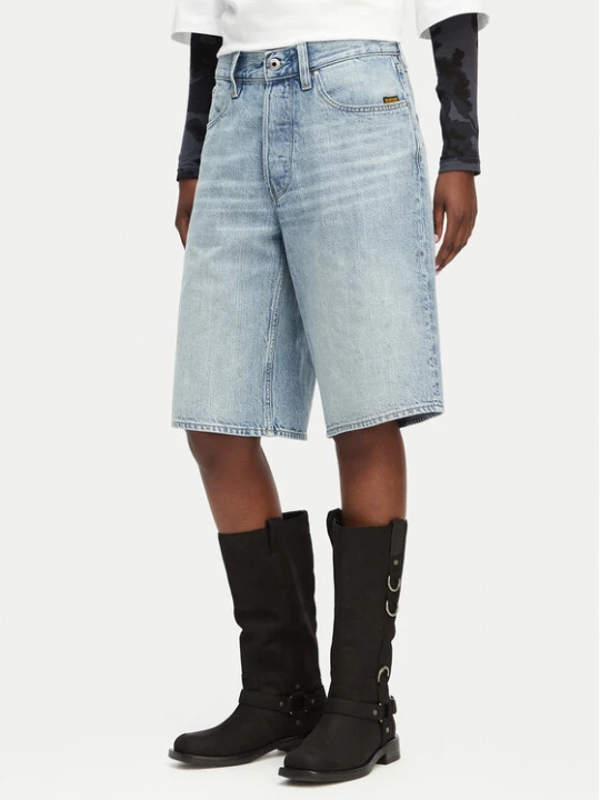 Zdjęcie produktu G-Star Raw Szorty jeansowe Clean Edge D28383-E352 Niebieski jasny Wide Fit