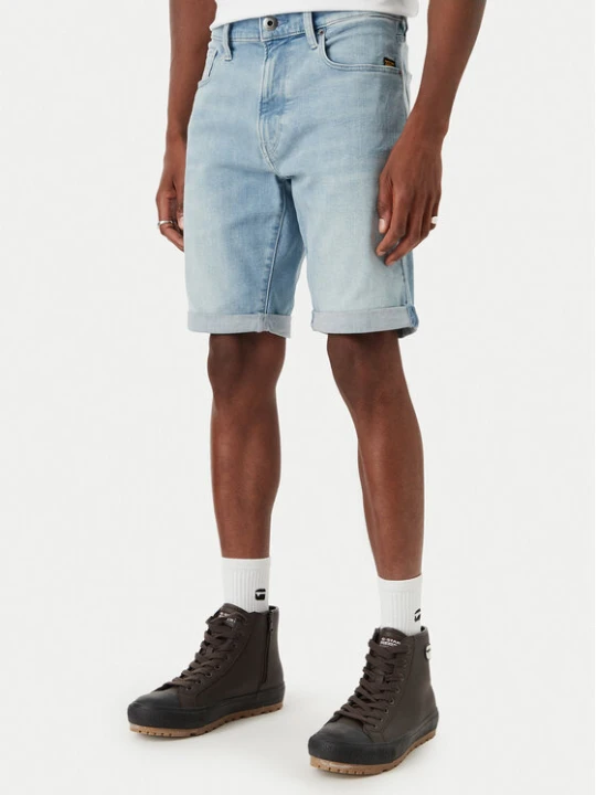 Zdjęcie produktu G-Star Raw Szorty jeansowe D10481-8968 Niebieski jasny Slim Fit