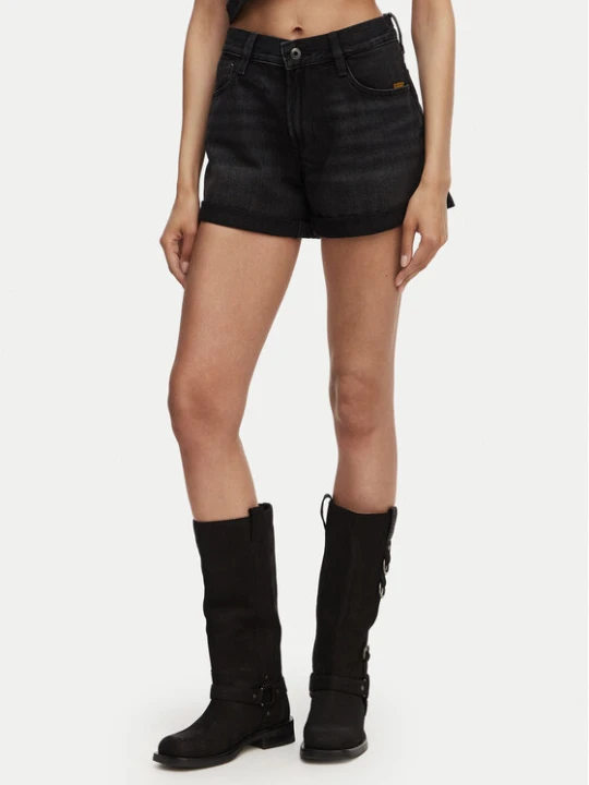 Zdjęcie produktu G-Star Raw Szorty jeansowe Judee D23211-D933 Czarny Boyfriend Fit