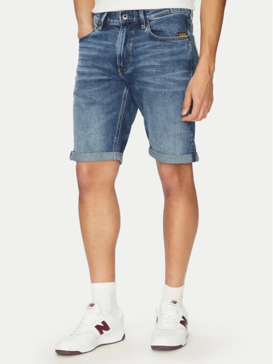 Zdjęcie produktu G-Star Raw Szorty jeansowe Mosa D24430-C052 C606 Niebieski Regular Fit