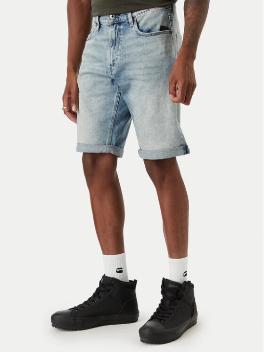 Zdjęcie produktu G-Star Raw Szorty jeansowe Mosa D24430-E205 Niebieski Straight Fit