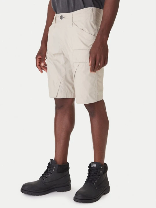 Zdjęcie produktu G-Star Raw Szorty materiałowe 3D Cargo D26222-D308 Écru Regular Fit Kremowy
