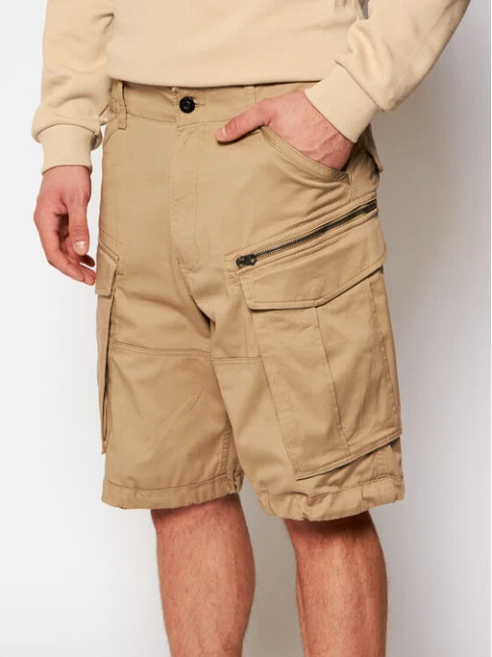 Zdjęcie produktu G-Star Raw Szorty materiałowe Rovic D08566-5126-239 Beżowy Relaxed Fit