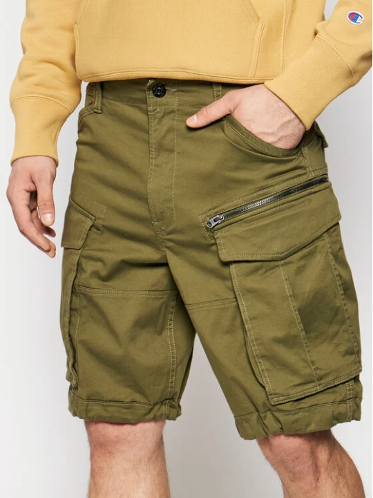 Zdjęcie produktu G-Star Raw Szorty materiałowe Rovic D08566-5126-724 Zielony Relaxed Fit