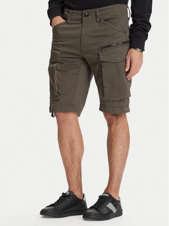 Zdjęcie produktu G-Star Raw Szorty materiałowe Rovic Zip D26214-5126 Zielony Relaxed Fit