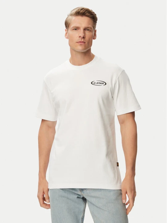 Zdjęcie produktu G-Star Raw T-Shirt 90s Logo D28921-D976 Biały Regular Fit