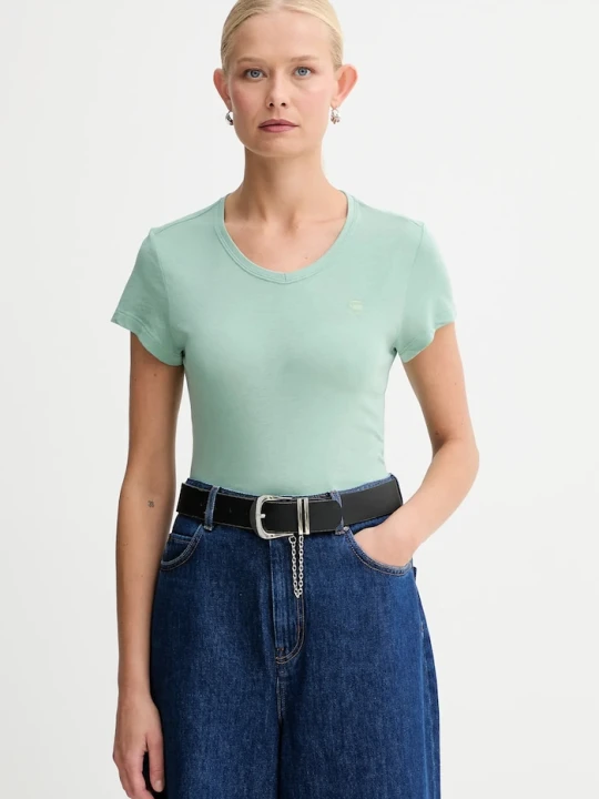 Zdjęcie produktu G-Star Raw t-shirt bawełniany Eyben slim v t 2.0 zielony