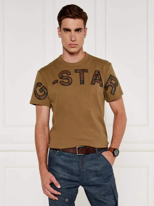 Zdjęcie produktu G- Star Raw T-shirt EMBRO | Relaxed fit G-Star Raw khaki