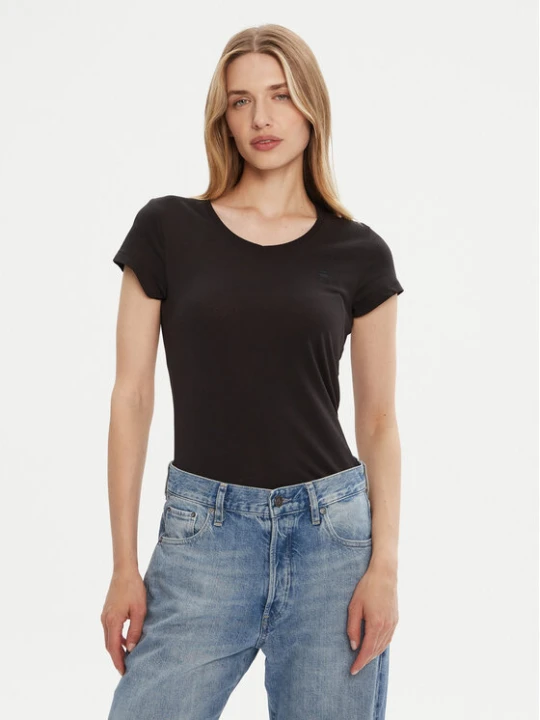 Zdjęcie produktu G-Star Raw T-Shirt Eyben D24533-4107 Czarny Slim Fit