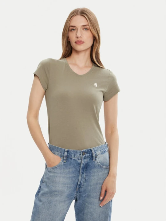Zdjęcie produktu G-Star Raw T-Shirt Eyben D24533-4107 Zielony Slim Fit