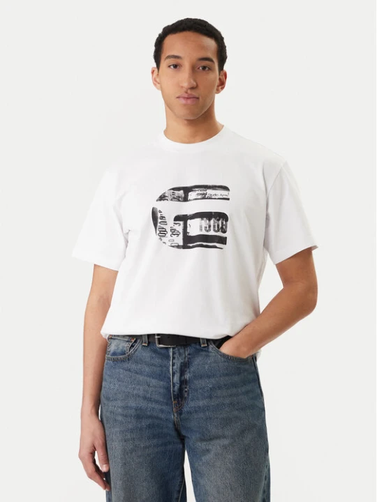 Zdjęcie produktu G-Star Raw T-Shirt G Icon Graphic D28823-E385 Biały Regular Fit